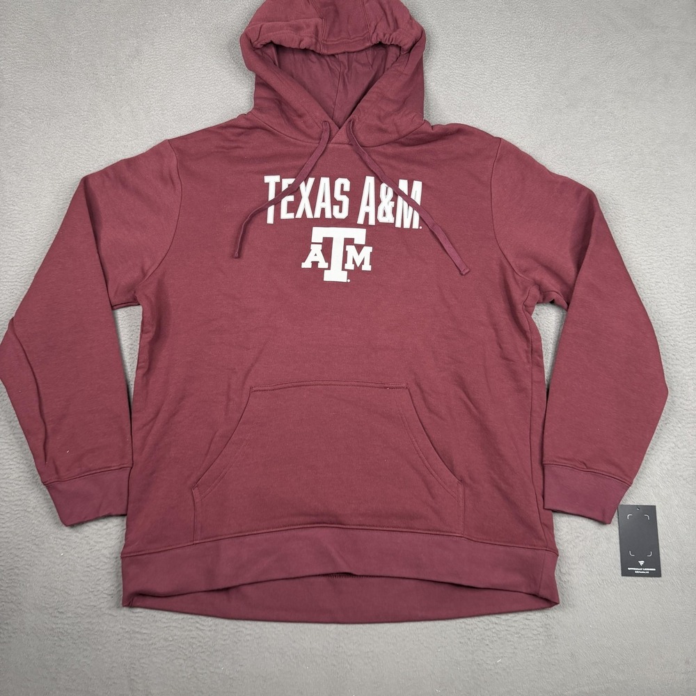 Texas A&M Aggies Sweatshirt Mens XL Red NCAA Football Fanatics Hoodie Fleece